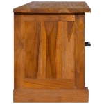 Mobile Porta TV 112x30x37 cm in Legno Massello di Teak