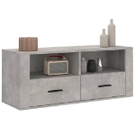 Mobile per TV Grigio Cemento 100x35x40 cm Legno Multistrato