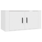 Set Mobili Porta TV 3 pz Bianco in Legno Multistrato