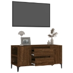 Mobile Porta TV Rovere Marrone 102x44,5x50 cm Legno Multistrato