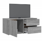 Mobile Porta TV Grigio Sonoma 80x34x36 cm in Legno Multistrato