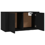 Mobili Porta TV a Parete 2 pz Nero 80x34,5x40 cm