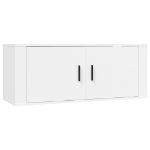 Set di Mobili Porta TV 5 pz Bianco in Legno Multistrato