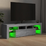 Mobile Porta TV con Luci LED grigio sonoma 140x36,5x40 cm