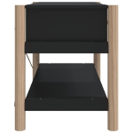 Mobile Porta TV Nero 82x38x45 cm in Legno Multistrato