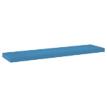 Scaffale a Parete Blu 90x23,5x3,8 cm in MDF