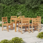 Sedie da Giardino 6 pz in Legno Massello di Teak