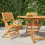 Sedie da Giardino Pieghevoli 2pz 55x62x90cm Legno Massello Teak