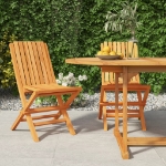 Sedie da Giardino Pieghevoli 2pz 47x47x89cm Legno Massello Teak