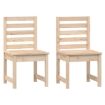 Sedie da Giardino 2pz 40,5x48x91,5 cm Legno Massello di Pino