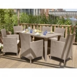 Allibert Sedie da Pranzo da Giardino 2 pz Iowa Cappuccino 215519