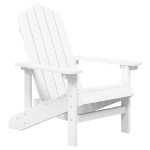 Sedie da Giardino Adirondack 2 pz in HDPE Bianco