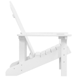 Sedia da Giardino Adirondack Bianca HDPE