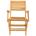 Sedie da Giardino Pieghevoli 2pz 55x62x90cm Legno Massello Teak