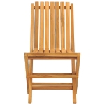 Sedie da Giardino Pieghevoli 2pz 47x47x89cm Legno Massello Teak