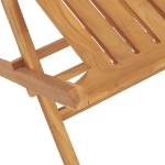 Sedie da Giardino Pieghevoli 4pz 47x47x89cm Legno Massello Teak