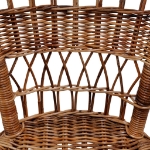 Sedie da Esterno 2 pz in Rattan Naturale Marrone