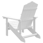 Sedia da Giardino Adirondack Bianca HDPE