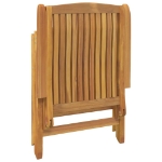 Sedie da Giardino Reclinabili 8 pz in Legno Massello di Teak