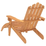 Sedie Giardino Adirondack Poggiapiedi 2pz Legno Massello Acacia