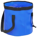 Secchi Pieghevoli 2 pz Blu 30 L in PVC