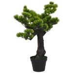 Bonsai di Pino Artificiale con Vaso 70 cm Verde