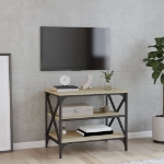 Mobile Porta TV Rovere Sonoma 60x40x50 cm in Legno Multistrato