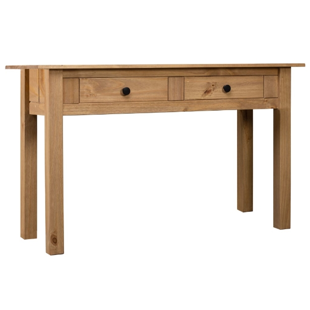 Tavolo Consolle 110x40x72 cm Legno Massello Pino Panama Range