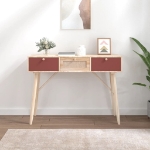 Tavolino Consolle con Cassetti 105x30x75 cm Legno Multistrato