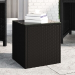 Tavolino Nero 40x37x40,5 cm in Polyrattan