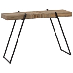 Tavolo Consolle in Legno di Teak Rigenerato 120x35x81 cm