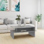 Tavolino Salotto Grigio Sonoma 90x60x42,5 cm Legno Multistrato