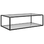 322902 Coffee Table Transparent 120x60x35 cm Tempered Glass