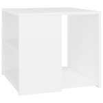 Tavolino Bianco 50x50x45 cm in Legno Multistrato