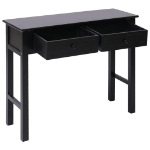 Tavolo Consolle Nero 90x30x77 cm in Legno