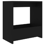 Tavolino Nero 50x26x50 cm in Truciolato