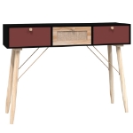 Tavolino Consolle con Cassetti 105x30x75 cm Legno Multistrato