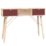 Tavolino Consolle con Cassetti 105x30x75 cm Legno Multistrato