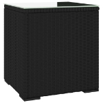 Tavolino Nero 40x37x40,5 cm in Polyrattan