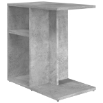 Tavolino Grigio Cemento 50x30x50 cm in Legno Multistrato