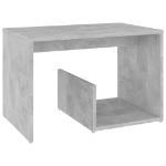 Tavolino Grigio Cemento 59x36x38 cm in Truciolato