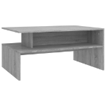 Tavolino Salotto Grigio Sonoma 90x60x42,5 cm Legno Multistrato