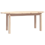 Tavolino da Salotto 110x55x45 cm Legno Massello di Pino