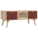 Tavolino da Salotto con Cassetti 80x40x35,5cm Legno Multistrato