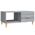 Tavolino Salotto Grigio Sonoma 89,5x50x40 cm Legno Multistrato