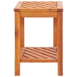 Tavolinetto in Legno Massello di Acacia 45x33x45 cm