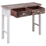 Tavolo Consolle Marrone 90x30x77 cm in Legno