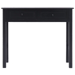 Tavolo Consolle Nero 90x30x77 cm in Legno