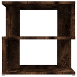 Tavolino da Salotto Rovere Fumo 40x40x40cm in Legno Multistrato