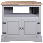 Tavolo Console in Pino Messicano Corona Grigio 80x43x78 cm